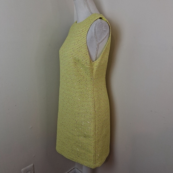 Alice + Olivia Clyde Sequined Tweed Mini Dress Size 6 NWT - Picture 9 of 13
